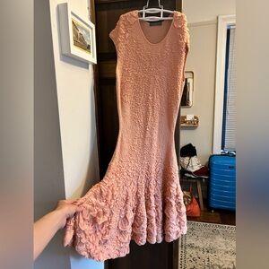 Alexander McQueen Pink Floral Dress (Made in Italy)- Size S